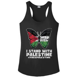 I Stand With Palestine For Their Freedom Free Palestine Ladies PosiCharge Competitor Racerback Tank