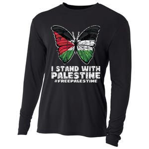 I Stand With Palestine For Their Freedom Free Palestine Cooling Performance Long Sleeve Crew