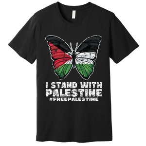 I Stand With Palestine For Their Freedom Free Palestine Premium T-Shirt