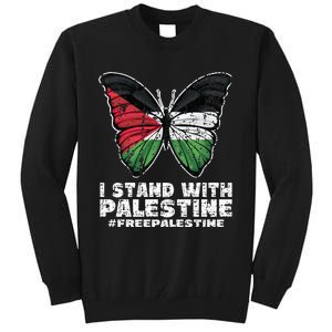 I Stand With Palestine For Their Freedom Free Palestine Tall Sweatshirt