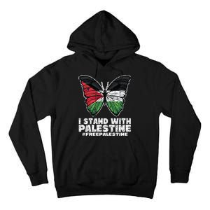 I Stand With Palestine For Their Freedom Free Palestine Tall Hoodie