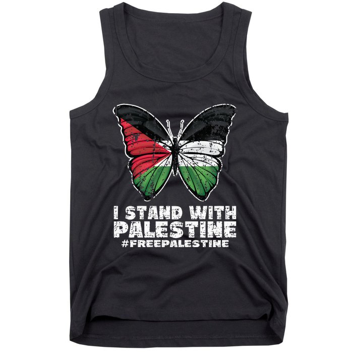 I Stand With Palestine For Their Freedom Free Palestine Tank Top