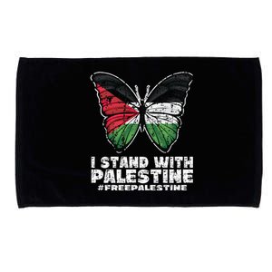 I Stand With Palestine For Their Freedom Free Palestine Microfiber Hand Towel