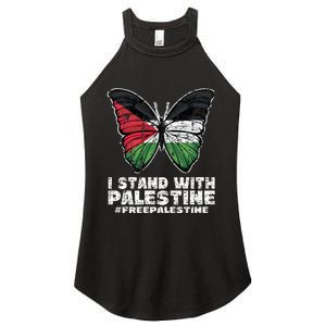 I Stand With Palestine For Their Freedom Free Palestine Women's Perfect Tri Rocker Tank