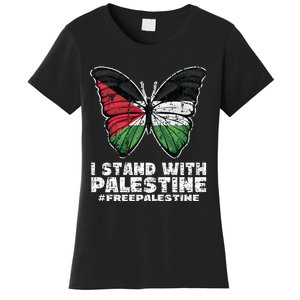 I Stand With Palestine For Their Freedom Free Palestine Women's T-Shirt