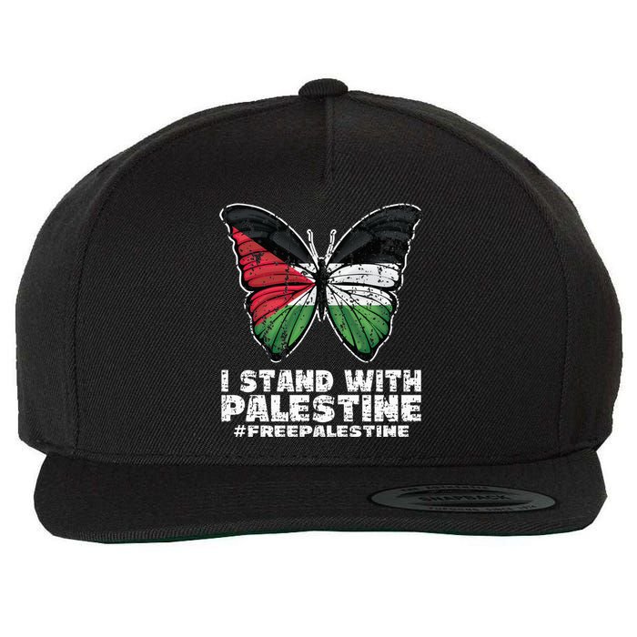 I Stand With Palestine For Their Freedom Free Palestine Wool Snapback Cap