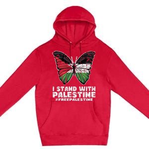 I Stand With Palestine For Their Freedom Free Palestine Premium Pullover Hoodie