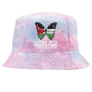 I Stand With Palestine For Their Freedom Free Palestine Tie-Dyed Bucket Hat