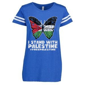 I Stand With Palestine For Their Freedom Free Palestine Enza Ladies Jersey Football T-Shirt