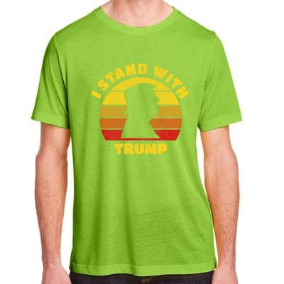 I Stand With Trump Pro Trump 2024 Vintage Gift Adult ChromaSoft Performance T-Shirt