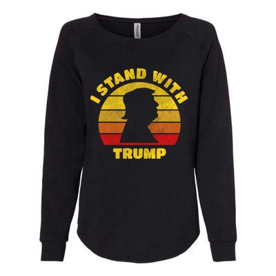 I Stand With Trump Pro Trump 2024 Vintage Gift Womens California Wash Sweatshirt