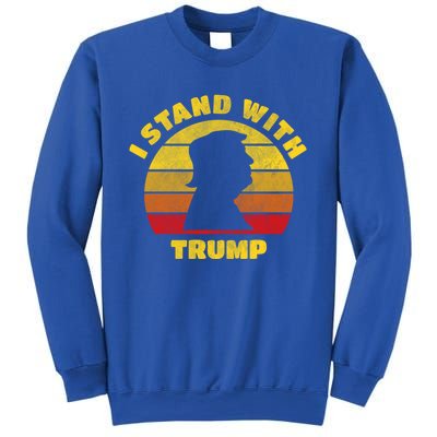 I Stand With Trump Pro Trump 2024 Vintage Gift Sweatshirt