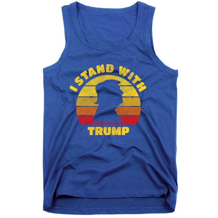 I Stand With Trump Pro Trump 2024 Vintage Gift Tank Top