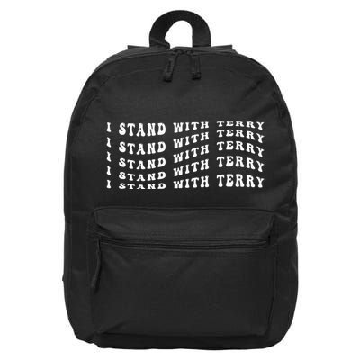 I Stand With Terry Vintage Election 16 in Basic Backpack