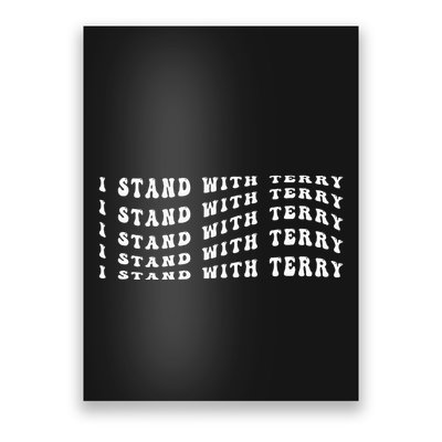 I Stand With Terry Vintage Election Poster
