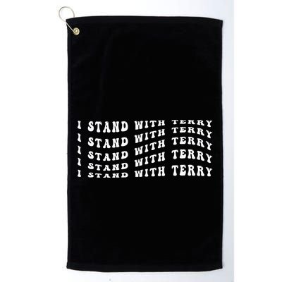 I Stand With Terry Vintage Election Golf Towel