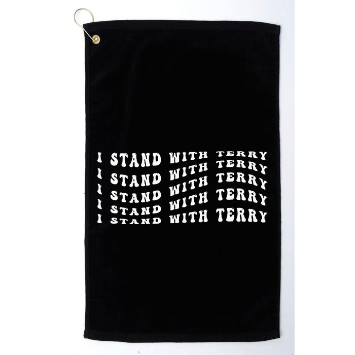 I Stand With Terry Vintage Election Golf Towel