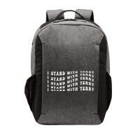 I Stand With Terry Vintage Election Vector Backpack