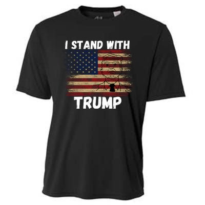 I Stand With President Trump Cooling Performance Crew T-Shirt