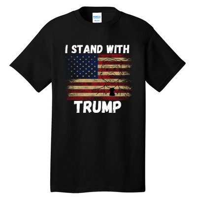 I Stand With President Trump Tall T-Shirt