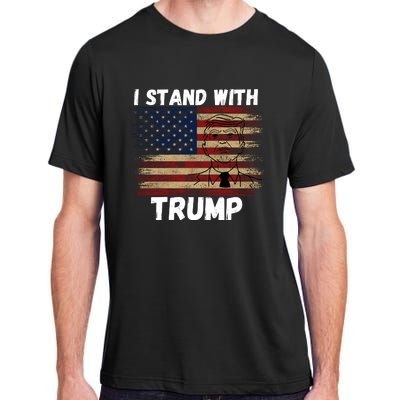 I Stand With President Trump Adult ChromaSoft Performance T-Shirt