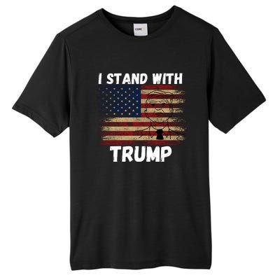 I Stand With President Trump Tall Fusion ChromaSoft Performance T-Shirt