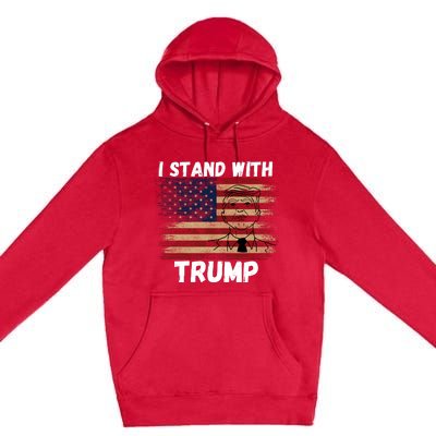 I Stand With President Trump Premium Pullover Hoodie