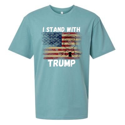 I Stand With President Trump Sueded Cloud Jersey T-Shirt