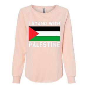 I Stand with Palestine Womens California Wash Sweatshirt