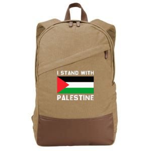 I Stand with Palestine Cotton Canvas Backpack