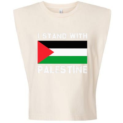 I Stand with Palestine Garment-Dyed Women's Muscle Tee