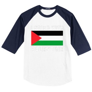 I Stand with Palestine Baseball Sleeve Shirt