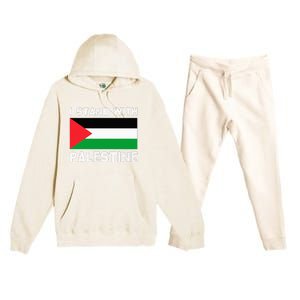 I Stand with Palestine Premium Hooded Sweatsuit Set