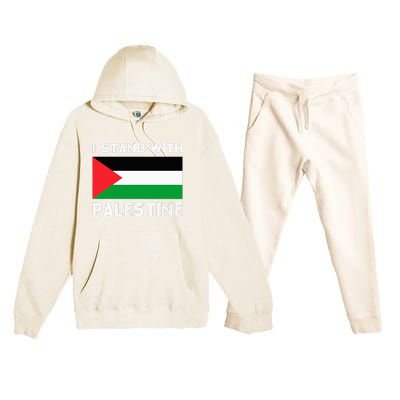 I Stand with Palestine Premium Hooded Sweatsuit Set