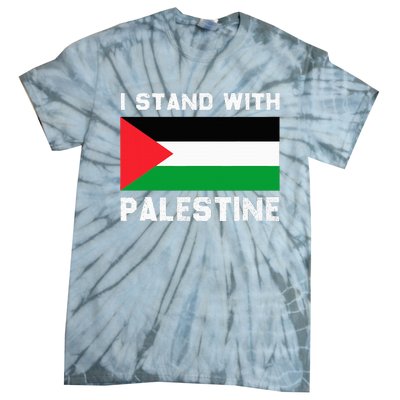 I Stand with Palestine Tie-Dye T-Shirt