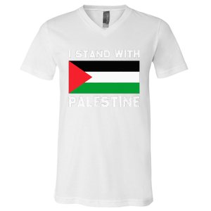 I Stand with Palestine V-Neck T-Shirt