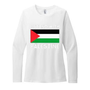 I Stand with Palestine Womens CVC Long Sleeve Shirt