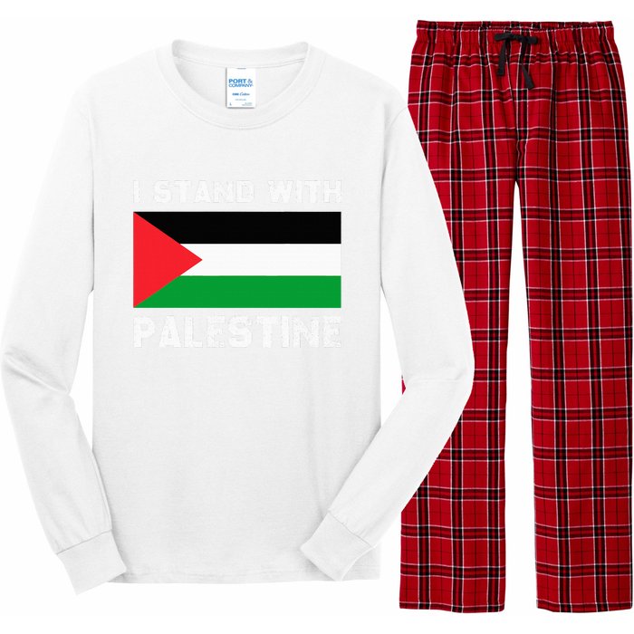 I Stand with Palestine Long Sleeve Pajama Set