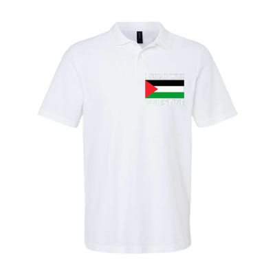 I Stand with Palestine Softstyle Adult Sport Polo