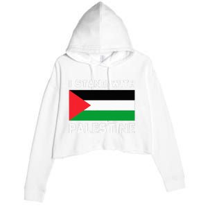 I Stand with Palestine Crop Fleece Hoodie