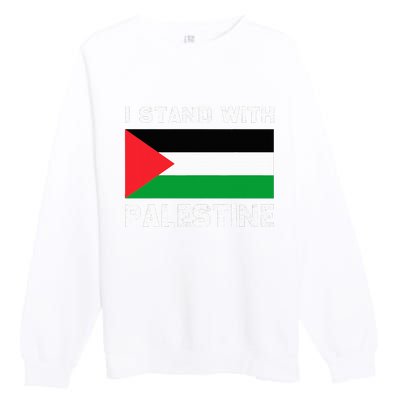 I Stand with Palestine Premium Crewneck Sweatshirt