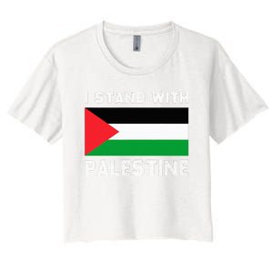 I Stand with Palestine Women's Crop Top Tee