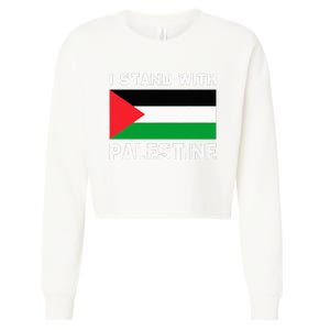 I Stand with Palestine Cropped Pullover Crew