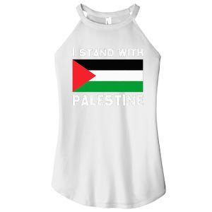 I Stand with Palestine Women's Perfect Tri Rocker Tank