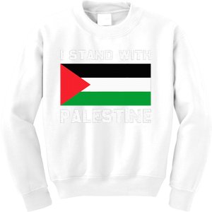 I Stand with Palestine Kids Sweatshirt