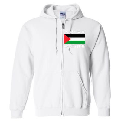 I Stand with Palestine Full Zip Hoodie