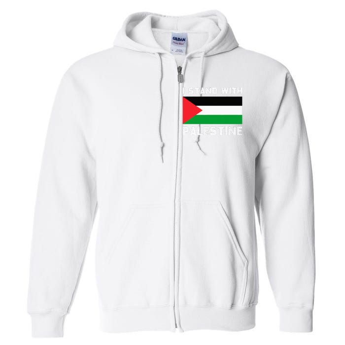 I Stand with Palestine Full Zip Hoodie