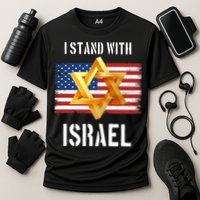 I Stand With Israel Israel Palestine Conflict Support Israel Cooling Performance Crew T-Shirt