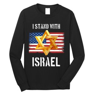 I Stand With Israel Israel Palestine Conflict Support Israel Long Sleeve Shirt