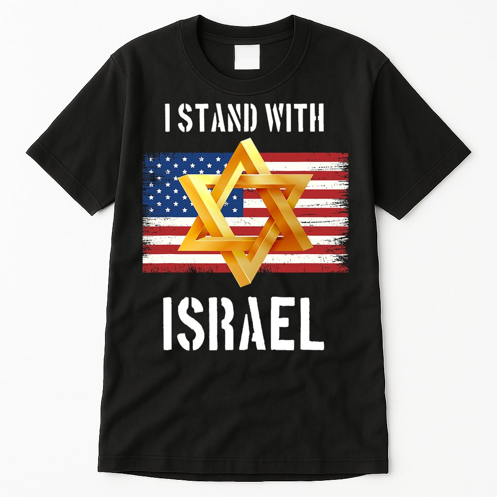 I Stand With Israel Israel Palestine Conflict Support Israel Tall T-Shirt